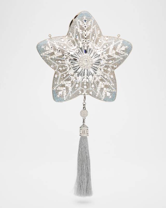 Star Crystal Tassel Clutch Bag